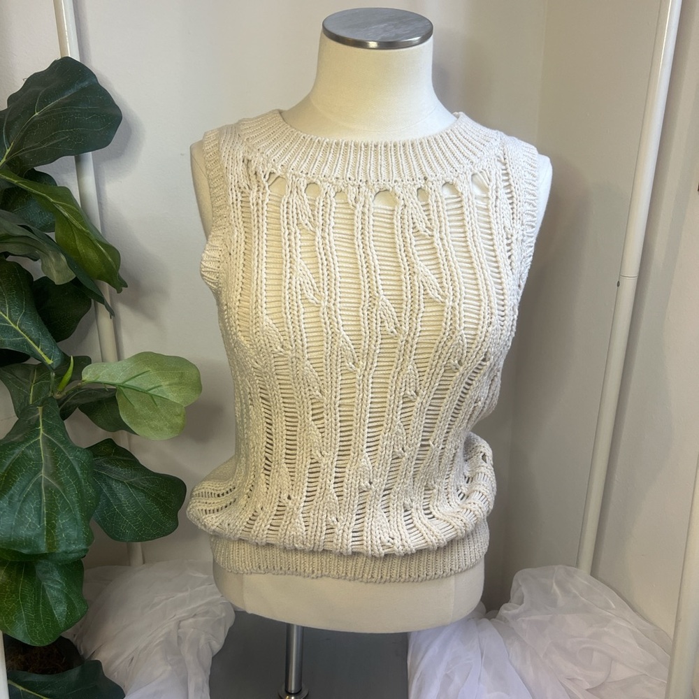 Cut25 Cream Knit Sweater